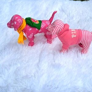 Victorias Secret PINK Dog Plush Phi Beta 2 Pcs Bundle